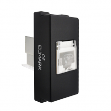 Πρίζα Τηλεφώνου RJ11 Ανθρακί Lecce 27012